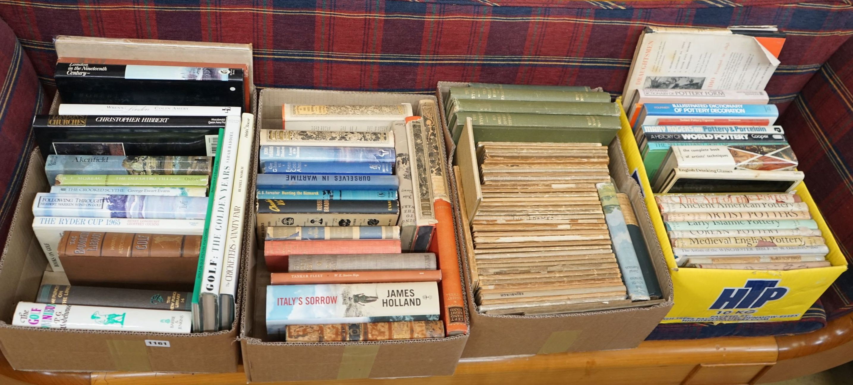 Four boxes of assorted books, mainly Arts and Design